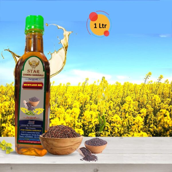 STAR CHAKKA GANUGALU MUSTARD  OIL ( 1000 ml)