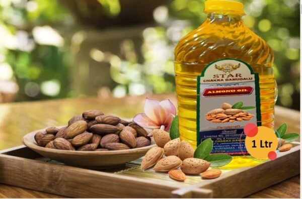 STAR CHAKKA GANUGALU ALMOND / BADAM OIL-(1000 ml / 1 Ltr)